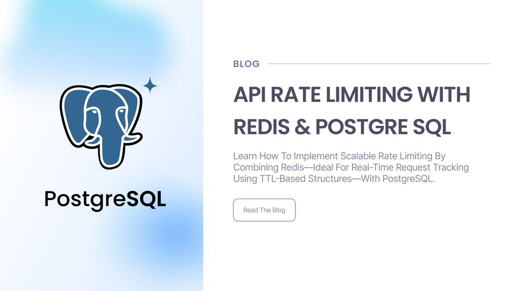 API Rate Limiting with Redis and PostgreSQL